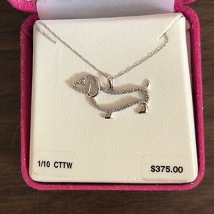 Puppy Dog Diamond Necklace